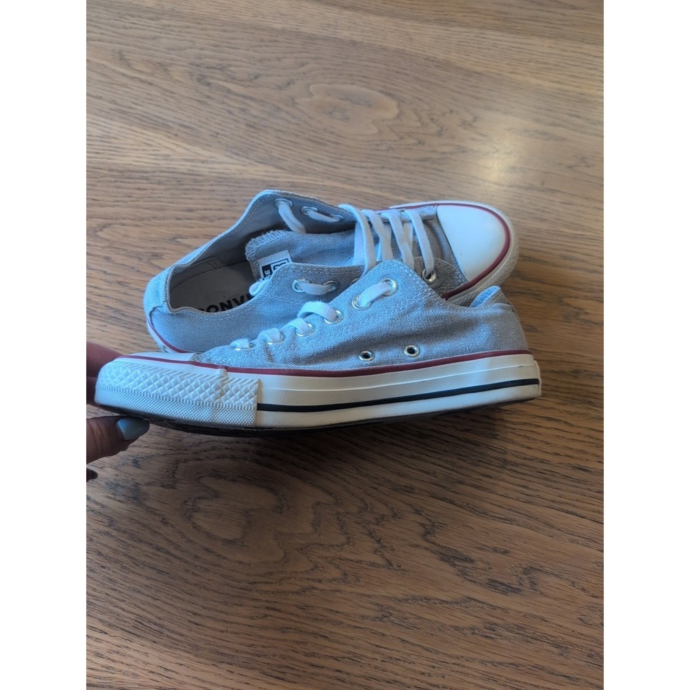 Converse Chuck Gray Canvas Taylor All Star Low Top Women's 6.5 Mens 4.5 Sneaker - Picture 5 of 8